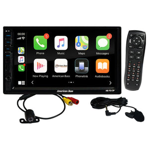 American Bass 7" Double DIN Mechless Receiver with Bluetooth USB/SD Inputs Android Auto/Apple Carp