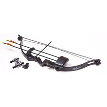 CROSMAN Elkhorn (black)Pre-teen compound bow w/2- 26" arrows adjustable pin sight arm guard