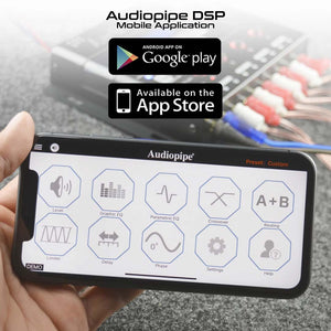 Audiopipe 1-In/4-Out Digital Signal Processor - APP Controlled