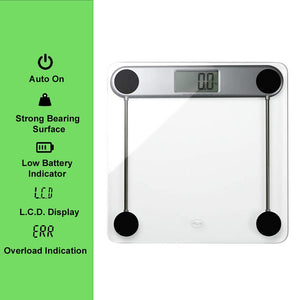 American Weigh Scales LPG Series Precision Digital Body Weight Bathroom Scale Glass 330lbs