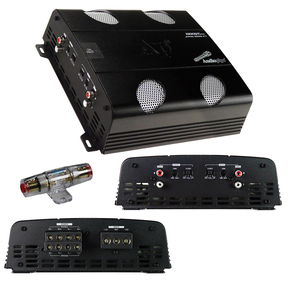 Audiopipe Amplifier D Class 4 Channel 800 Watts car stereo amp