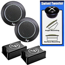 Audiopipe 1/2" Swivel Tweeter Pair 80 Watts Max Surface & Angle Mounting 4ohm