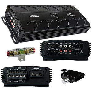 Audiopipe 1800 Watt Max Mini Design 5 Channel Amplifier with Remote Bass Knob & Fuse Block included