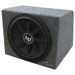 Audiopipe Single 12" - 1000Watt Bass Package - Single Loaded 12" Box with Amp & Amp Kit