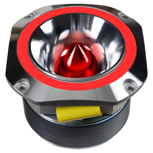 Audiopipe 4" Aluminum Super Tweeter (Red) 400W Max (Sold Individually)