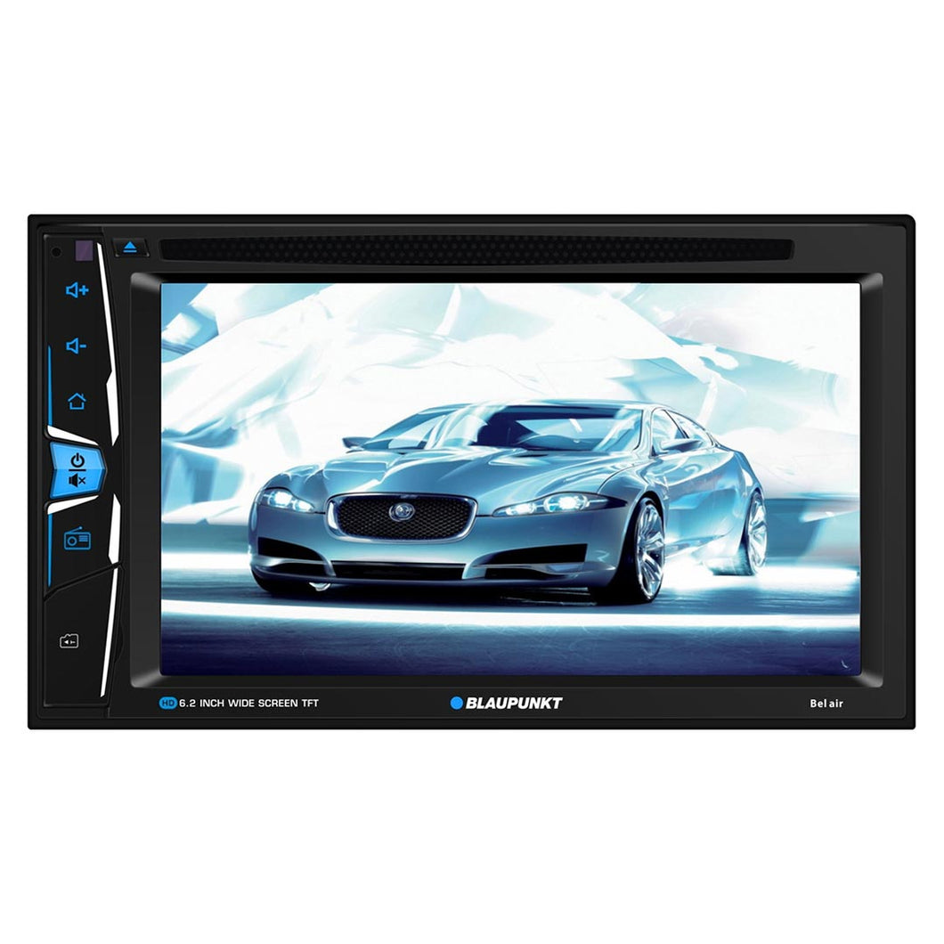 Blaupunkt Belair 6.2” Double DIN Fixed Face Touchscreen DVD Receiver with Bluetooth USB/SD Inputs a