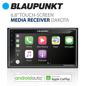 Blaupunkt Dakota 6.8" Touch Screen In-Dash Mechless Receiver-Android Auto/Apple Carplay