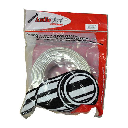 SPEAKER WIRE 12GA 100' CLEAR AUDIOPIPE POLY BAG