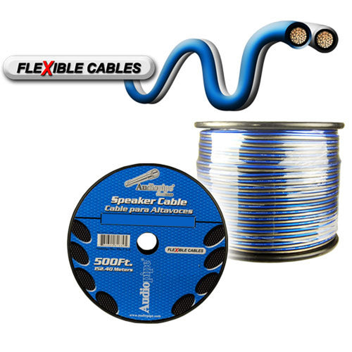 Audiopipe 12 Gauge Flexible Speaker Cable 500Ft