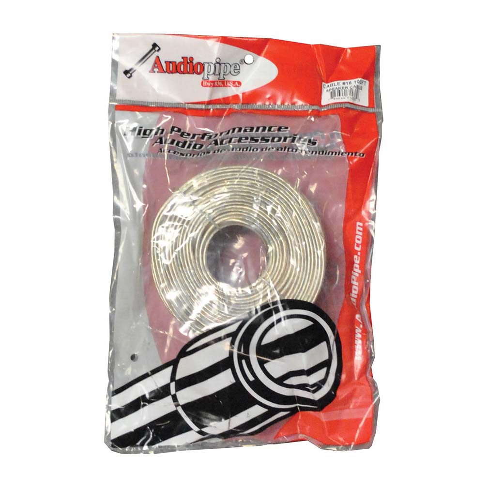 Audiopipe 16GA 100' Clear Speaker Wire