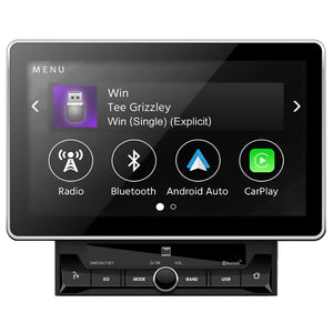 Dual 10.1" Double Din Mechless Digital Media Receiver with Apple CarPlay Android Auto