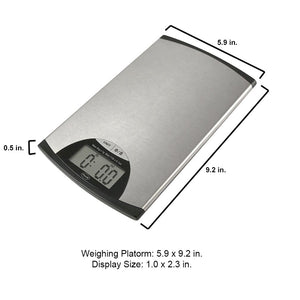 American Weigh Scales EDGE-5K Stainless Steel Digital Kitchen Scale 11-Pound by 0.1-Ounce