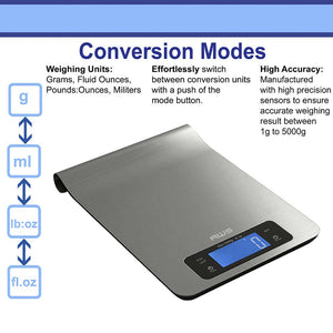 American Weigh Scales Epsilon Series Digital Kitchen Scale 5KG x 0.1G