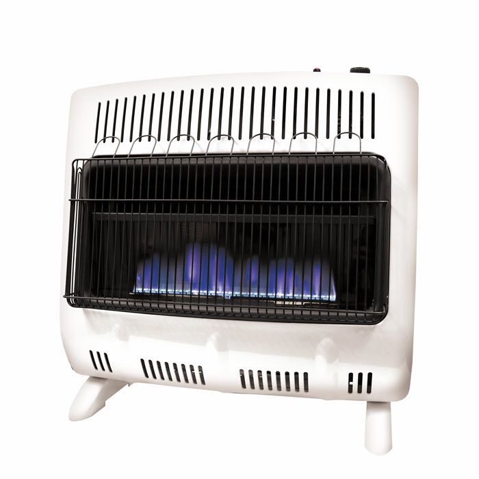 Mr. Heater Blue Wall Heater Vent-Free White 30000 BTU