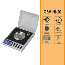 American Weigh Scales Gemini Series Precision Digital Milligram Scale Black 20 G x 0.001