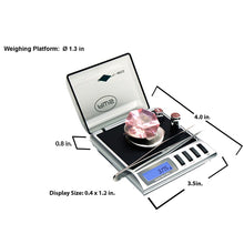 American Weigh Scales Gemini Series Precision Digital Milligram Scale Black 20 G x 0.001