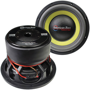 American Bass Godfather 15" 400 oz Magnet 4" Voice Coil Dual 1 ohm