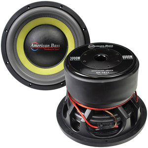 American Bass Godfather 18" 400 oz Magnet 4" Voice Coil Dual 1 ohm