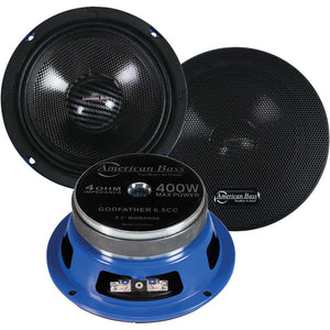 American Bass 6.5" Midrange Speakers 400W MAX 4 Ohm (pair)