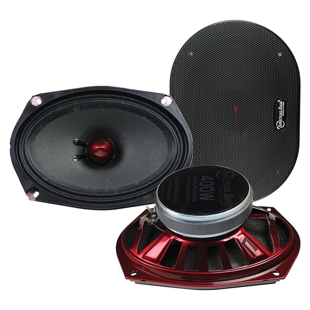 American Bass *GODFATHER6.9* Godfather 6x9 Midrange Speaker 400W Max