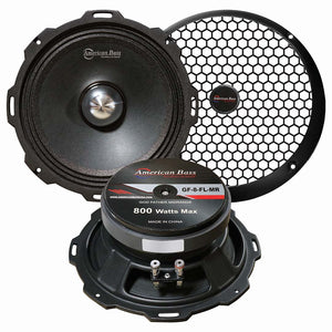 American Bass 8" Shallow Mount Midrange 800W Max 4 Ohm