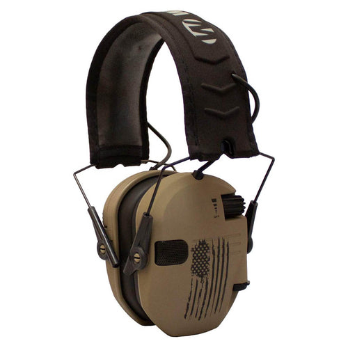 Walker's RAZOR SLIM ELECTRONIC MUFF - FDE PATRIOT (AMERICAN FLAG)