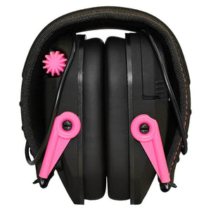 Walker's RAZOR SLIM ELECTRONIC MUFF - BLACK w/PINK ACCENT
