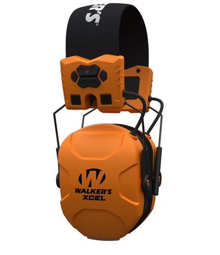 Walker's Safety XCEL Advanced Digital Muff with Bluetooth - Blaze Orange