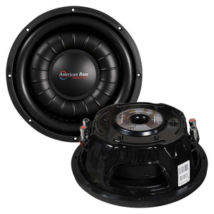 American Bass Hawk Slim Mount 10" Woofer 700W RMS/1500W Max Dual 4 Ohm Voice Coils