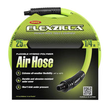 Flexzilla Air Hose 1/4in x 25ft 1/4in MNPT Fittings