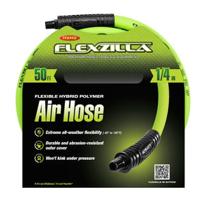 Flexzilla Air Hose 1/4in x 50ft 1/4in MNPT Fittings