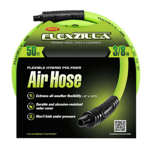 Flexzilla Air Hose 3/8in x 50ft 1/4in MNPT Fittings