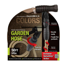 Flexzilla Colors SwivelGrip Garden Hose 5/8in x 50ft 3/4in   11 1/2 GHT Fittings Brown Mulch