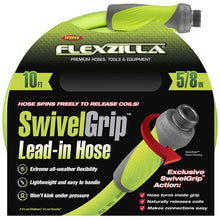 Flexzilla SwivelGrip Garden Lead in Hose 5/8in x 10ft 3/4in   11 1/2 GHT Fittings