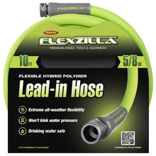 Flexzilla Garden Lead in Hose 5/8in x 10ft 3/4in   11 1/2 GHT Fittings