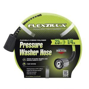 Flexzilla Pressure Washer Hose 1/4in x 25’ M22 Fittings
