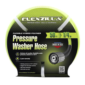 Flexzilla Pressure Washer Hose 1/4in x 50’ M22 Fittings