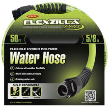 Flexzilla Pro Water Hose 5/8in x 50ft 3/4in   11 1/2 GHT Fittings