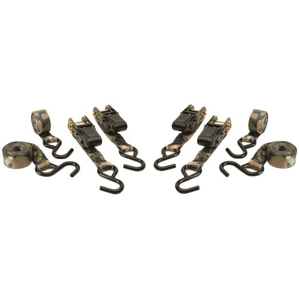 HME Ratchet Tie Downs - Camo (4 pack)