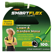 SmartFlex Garden Hose 5/8in x 100ft 3/4in   11 1/2 GHT Fittings