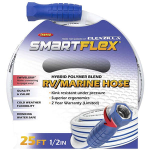 SmartFlex RV/Marine Hose 1/2in x 25ft 3/4in   11 1/2 GHT Fittings