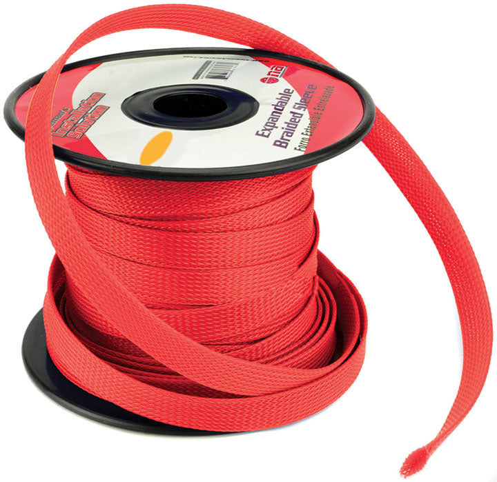 Installation Solution Expandable Braided Sleeve Red 3/4