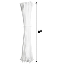 Installation Solutions 8" Wire Ties - White (100 per Bag)