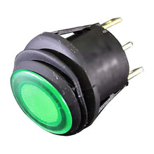 Nippon Waterproof rocker switch green sold each