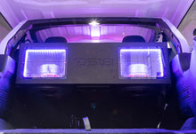 DS18 Vented Down-Firing Dual 12" Enclosure for Jeeps with Acrylic Windows & LED Illumination