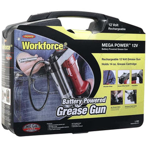 Workforce 12V Cordless Grease Gun Kit w/ Two Ni Cd Batteries