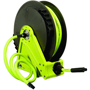 Flexzilla Retractable Air Hose Reel Open Face Single Axle Arm 3/8" x 50'