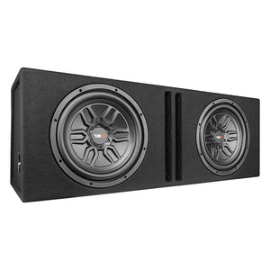 DS18 Bass Package 2 X SLCMD12 In a Ported Box with S15001RD Amplifier and 4GA Amp Kit 1000 Watts