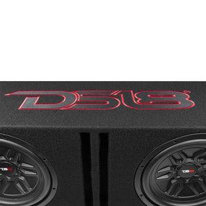 DS18 Bass Package 2 X SLCMD12 In a Ported Box with S15001RD Amplifier and 4GA Amp Kit 1000 Watts