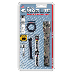 MAGLITE Xenon 2-Cell AA Flashlight Combo Pack Woodland Camo
